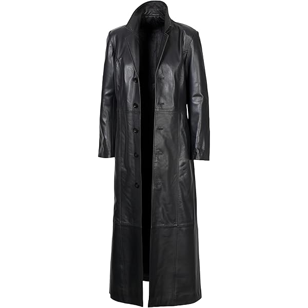 Decrum Mens Black Jackson Winter Outerwear Men's Leather Coat